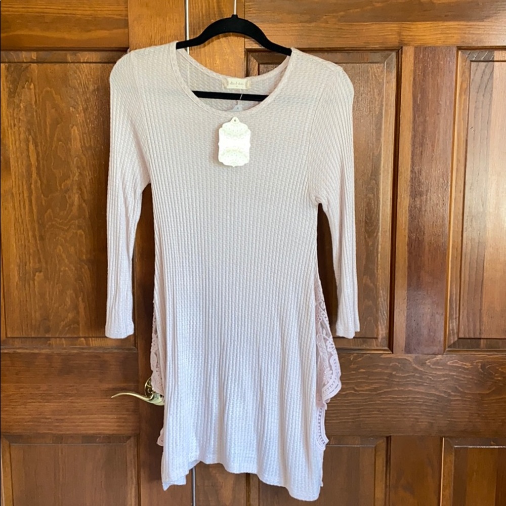 NWT. Altar’d State pale pink tunic or long top.
